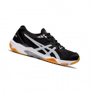 Black / Black Women's Asics GEL-ROCKET 10 Volleyball Shoes | 076-QBYRTZ