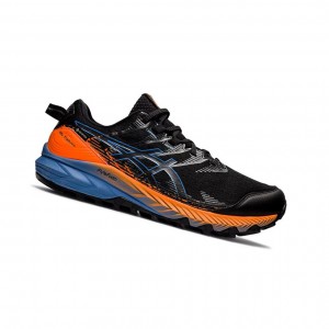 Black / Blue Harmony Men's Asics GEL-Trabuco 10 GTX Trail Running Shoes | 280-ABTEVD