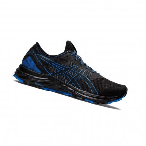 Black / Blue Men's Asics GEL-EXCITE TRAIL Running Shoes | 946-IZEVDB