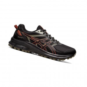 Black / Cherry Tomato Men's Asics TRAIL SCOUT 2 Trail Running Shoes | 019-KXMVHJ