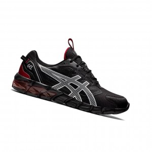 Black / Classic Red Men's Asics GEL-QUANTUM 90 Sneakers | 135-OSGZLX