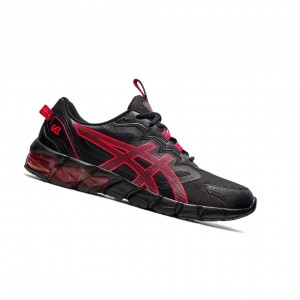 Black / Classic Red Men's Asics GEL-QUANTUM 90 Sneakers | 213-TAXJUF