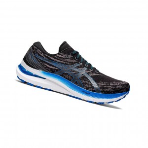 Black / Electric Blue Men's Asics GEL-KAYANO 29 Running Shoes | 736-JPGVYH