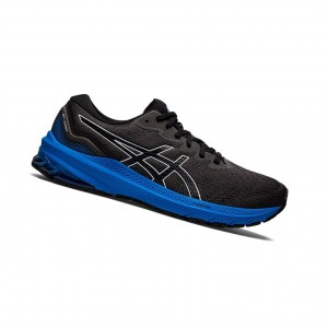 Black / Electric Blue Men's Asics GT-1000 11 Running Shoes | 298-SRUYTJ
