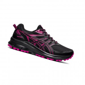 Black / Fuchsia Red Women's Asics TRAIL SCOUT 2 Trail Running Shoes | 137-JODMCT