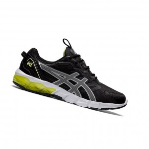Black / Glow Yellow Men's Asics GEL-QUANTUM 90 Sneakers | 149-YOVZSU