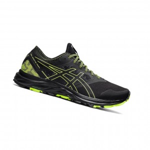 Black / Hazard Green Men's Asics GEL-EXCITE TRAIL Running Shoes | 695-HKDMIW