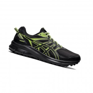 Black / Hazard Green Men's Asics TRAIL SCOUT 2 Trail Running Shoes | 418-CBHEXP