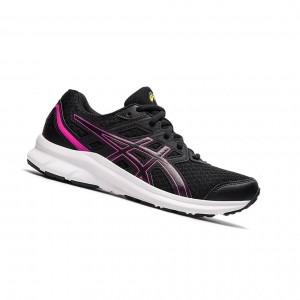 Black / Hot Pink Kids' Asics JOLT 3 GS Running Shoes | 793-QVIKMX