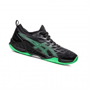 Black / New Leaf Men's Asics BLAST FF 3 Volleyball Shoes | 053-YWXNLE