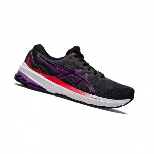 Black / Orchid Women's Asics GT-1000 11 Running Shoes | 530-ZUOIBM