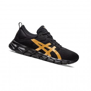 Black / Pure Gold Men's Asics GEL-QUANTUM LYTE Sneakers | 863-RGAECQ