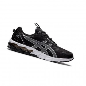 Black / Pure Silver Men's Asics GEL-QUANTUM 90 Sneakers | 705-QJHYVU