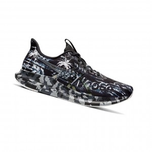 Black / Pure Silver Men's Asics NOOSA TRI 14 Running Shoes | 618-CMEQPU