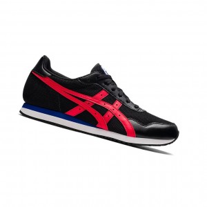 Black / Red Men's Asics TIGER RUNNER Sneakers | 496-VSHJFA