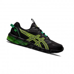 Black / Safety Yellow Women's Asics GEL-QUANTUM 90 Sneakers | 653-IWRZES
