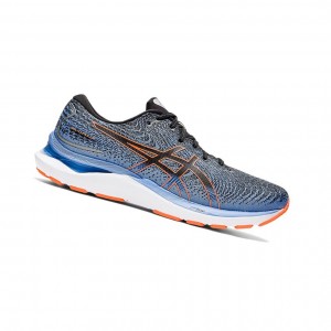 Black / Shocking Orange Men's Asics GEL-CUMULUS 24 Running Shoes | 058-OKLEDY