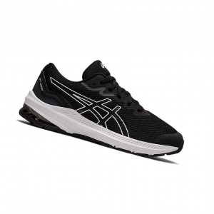 Black / White Kids' Asics GT-1000 11 GS Running Shoes | 120-CWQMVS