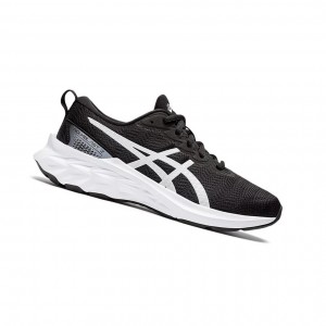 Black / White Kids' Asics NOVABLAST 2 GS Running Shoes | 092-AGJLFQ