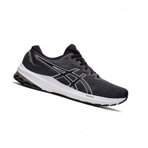 Black / White Men's Asics GT-1000 11 Running Shoes | 751-DSQXCE