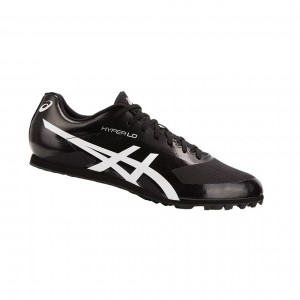 Black / White Men's Asics HYPER LD 6 Track Shoes | 876-BZXFSP