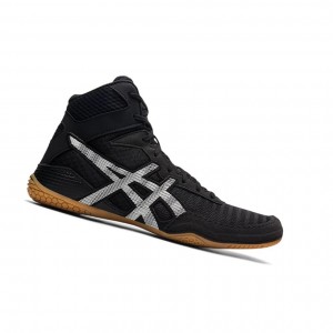 Black / White Men's Asics MATCONTROL 2 Wrestling Shoes | 418-MYVOEN