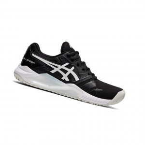 Black / White Women's Asics GEL-CHALLENGER 13 Tennis Shoes | 068-VKCZTU