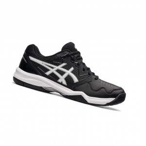 Black / White Women's Asics GEL-DEDICATE 7 Tennis Shoes | 208-GLEQZI