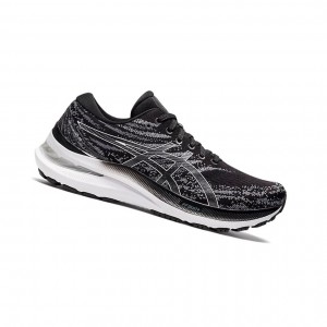 Black / White Women's Asics GEL-KAYANO 29 (D) Running Shoes | 048-KCFQHG