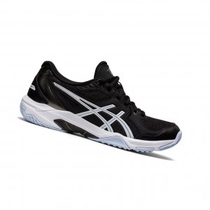 Black / White Women's Asics GEL-ROCKET 10 Volleyball Shoes | 439-YUGAEF