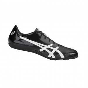 Black / White Women's Asics Hyper Sprint 7 Track Shoes | 890-POJKUV