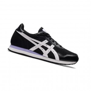 Black / White Women's Asics TIGER RUNNER Sneakers | 351-JTIXRO