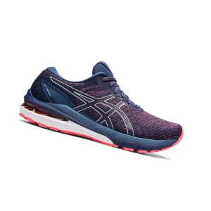 Blazing Coral / Thunder Blue Women's Asics GT-2000 10 Running Shoes | 624-XFYLSC