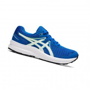 Blue Kids' Asics CONTEND 7 GS Running Shoes | 162-LIPZST