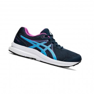 Blue Kids' Asics CONTEND 7 GS Running Shoes | 184-ITXZVY