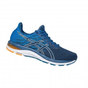 Blue Men's Asics GEL-CUMULUS 21 Knit Running Shoes | 501-MUNLGB