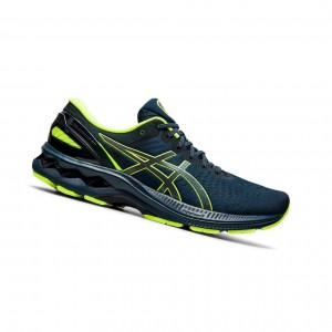 Blue Men's Asics GEL-KAYANO 27 LITE-SHOW Running Shoes | 903-YRGSOC