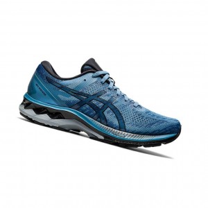 Blue Men's Asics GEL-KAYANO 27 MK Running Shoes | 014-KRLUSD