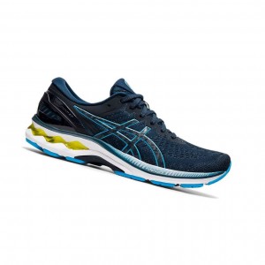 Blue Men's Asics GEL-KAYANO 27 Running Shoes | 829-VDYHUM