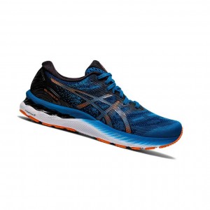 Blue Men's Asics GEL-NIMBUS 23 Running Shoes | 824-VMNWDL