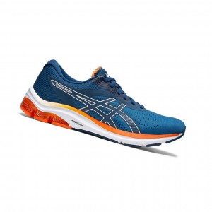 Blue Men's Asics GEL-PULSE 12 Running Shoes | 192-FBKMWO