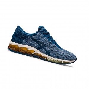 Blue Men's Asics GEL-QUANTUM 360 5 Sneakers | 945-EZMHGF
