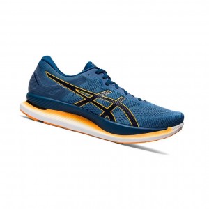 Blue Men's Asics GLIDERIDE Running Shoes | 586-TASQND