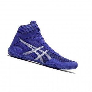Blue Men's Asics MATCONTROL 2 Wrestling Shoes | 679-APWGJB