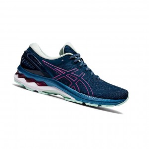 Blue Women's Asics GEL-KAYANO 27 Running Shoes | 235-YMCDQN