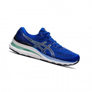 Blue Women's Asics GEL-KAYANO 28 Running Shoes | 638-OIQSGN