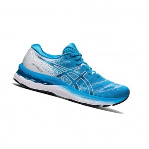 Blue Women's Asics GEL-NIMBUS 23 Running Shoes | 923-DQZSTE