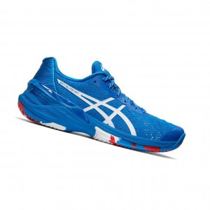 Blue Women's Asics SKY ELITE FF Volleyball Shoes | 987-PVSBXT