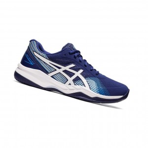Blue / White Women's Asics GEL-GAME 8 Tennis Shoes | 271-UQSZBL