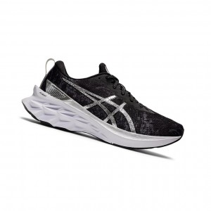 Carrier Grey / Pure Silver Women's Asics NOVABLAST 2 PLATINUM Running Shoes | 940-LJITBE